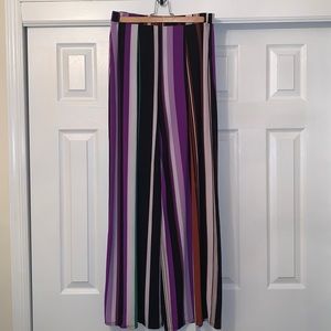 bar III striped wide leg pant